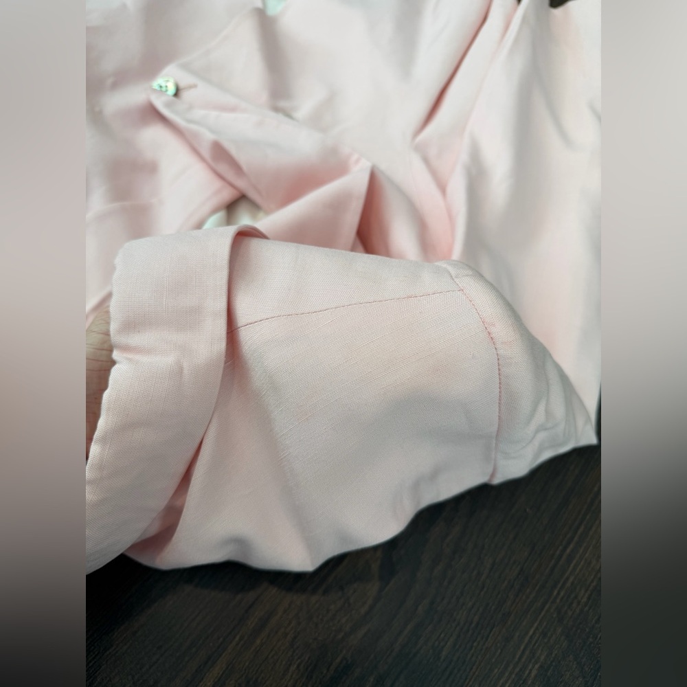 Vintage Christian Dior Peplum Blazer Light Pink Size 12 - Picture 12 of 13